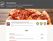 Tablet Screenshot of notjustpizzaphilly.com